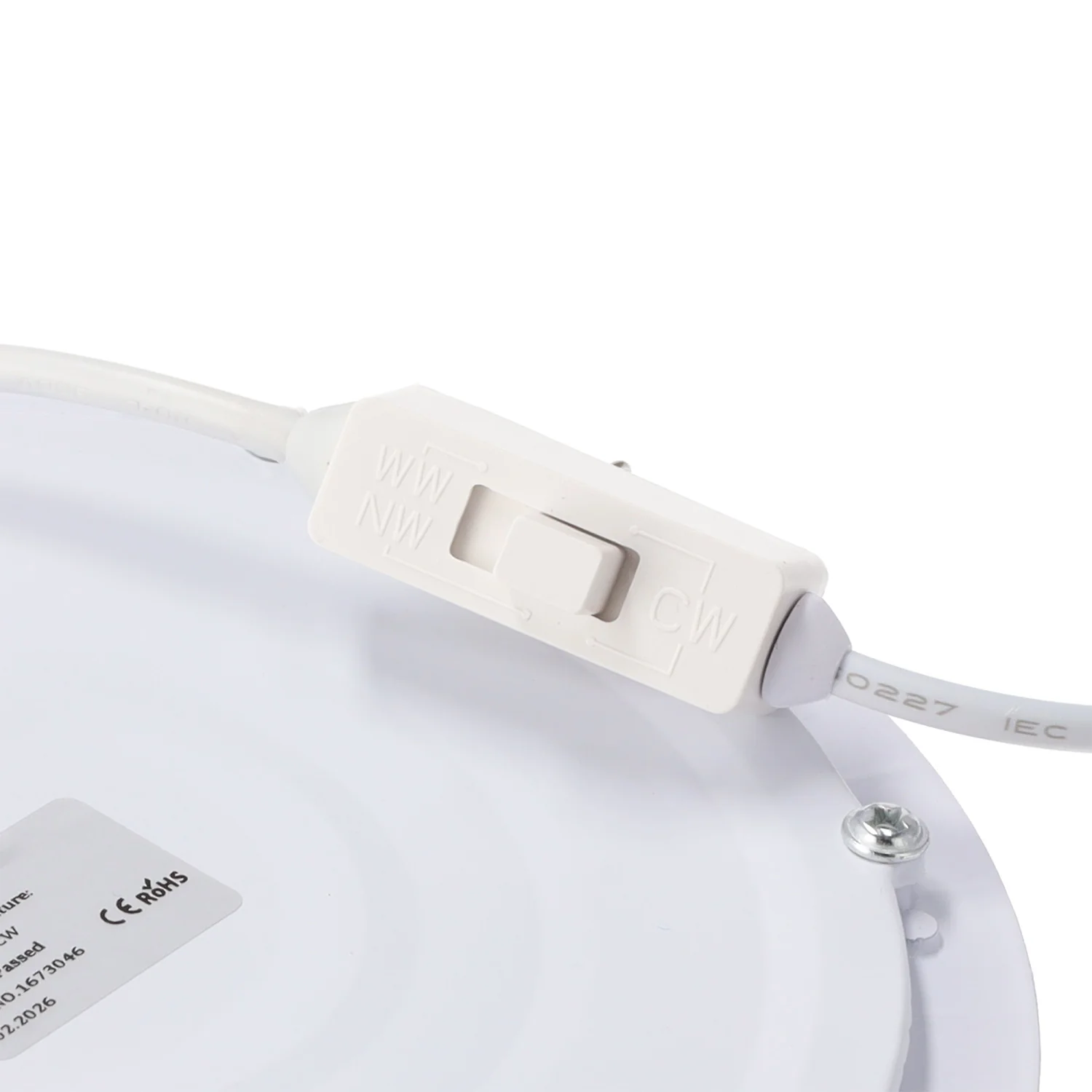 Placa LED 20W 2000Lm Circular CCT (Tonalidad Luz Regulable) UGR17 40.000H [HO-PL-225-20W-17-CCT] - Image 3