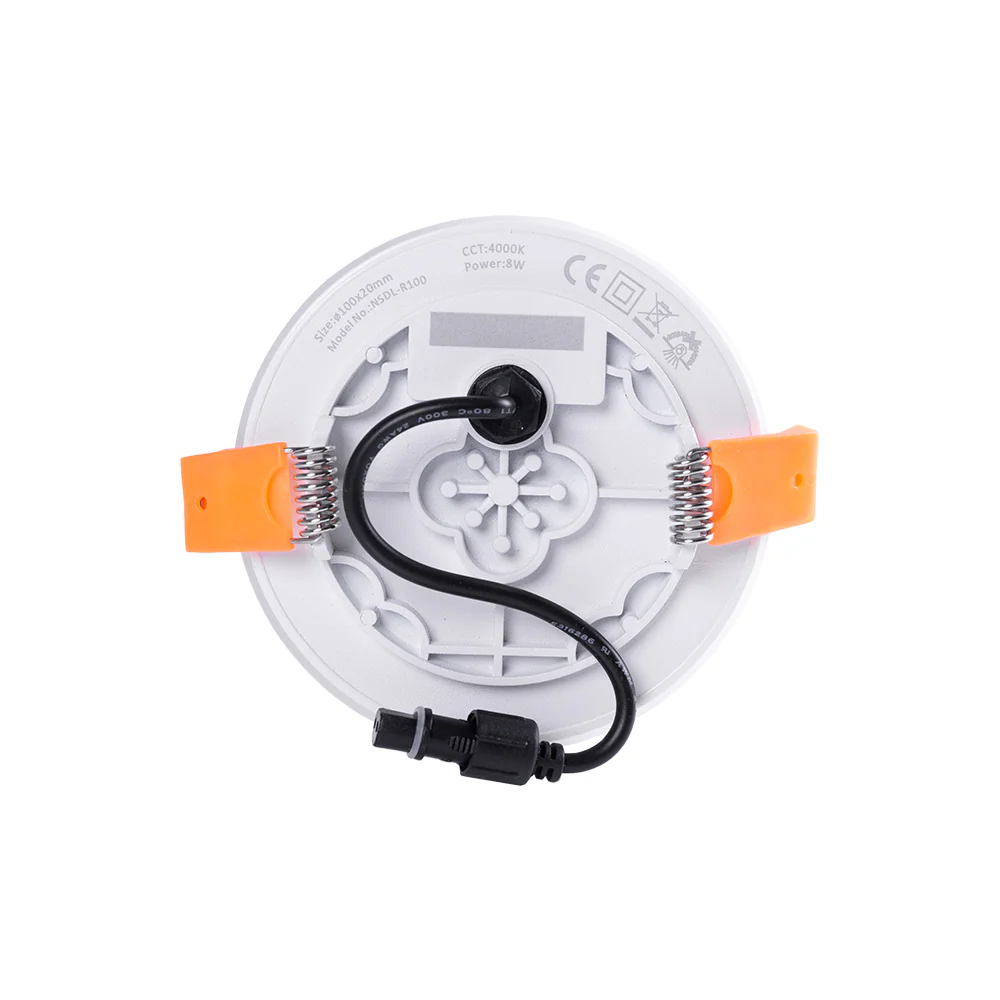 Placa LED IP65 8W 569Lm 4200ºK Circular sin Marco 40.000H  [LUM-NSDL-R100-W] - Image 4