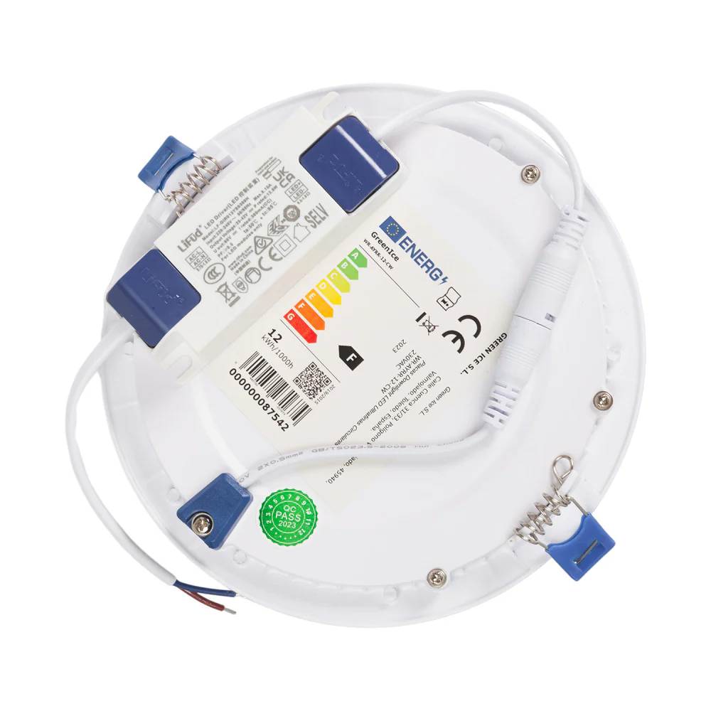 Placa LED Circular 12W 1,204Lm Driver Lifud Flicker Free IP20 30,000H  [WR-AYRR-12-CW] - Image 5