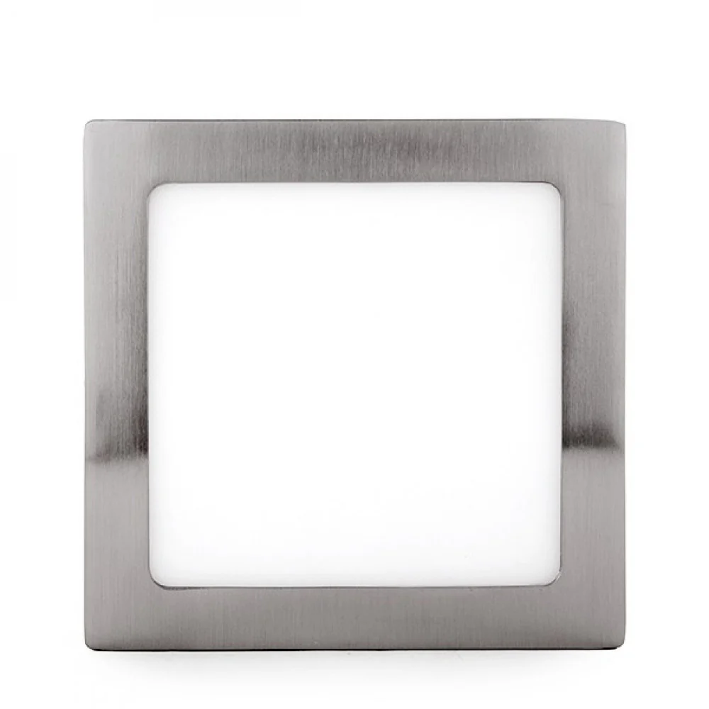 Plafón LED 12W 1200Lm 6000ºK Cuadrado Niquel Satinado 50.000H  [GL-PL SM12SN-CW] - Image 2