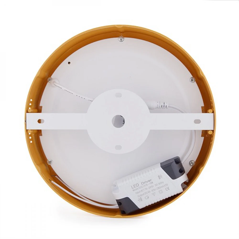 Plafón LED 18W 1800Lm 2700ºK Circular Amarillo 40.000H  [HO-JM18WR-Y-WW] - Image 6