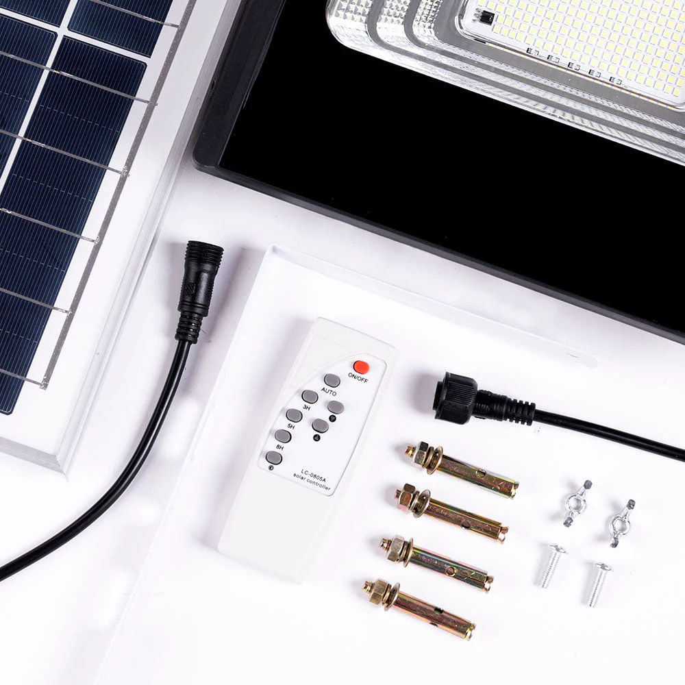 Proyector LED Solar 100W 6500K Panel: 6V/12W Battery: 3.2V/8000MaH Remote Control  [HO-SOLARFL-100W-01] - Image 6