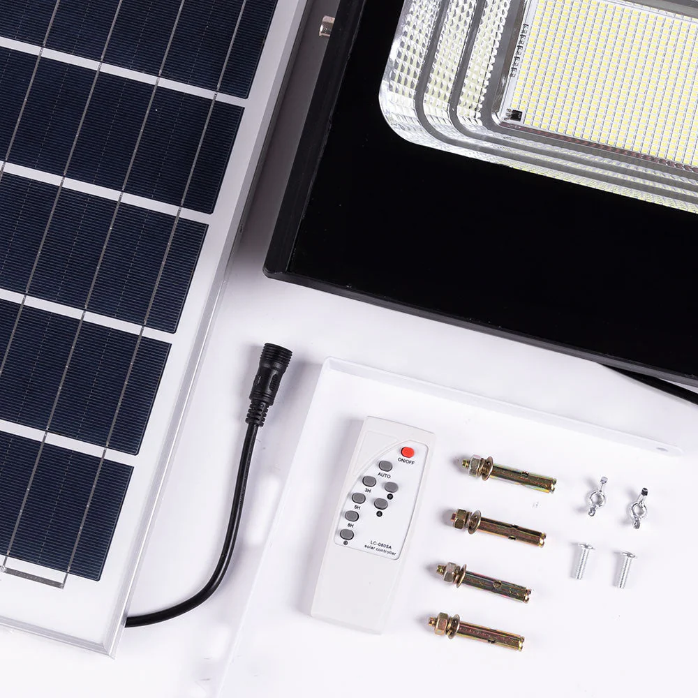 Proyector LED Solar 200W 6500K Panel: 6V/20W Batería: 3,2V/15000MaH Control Remoto  [HO-SOLARFL-200W-01] - Image 6