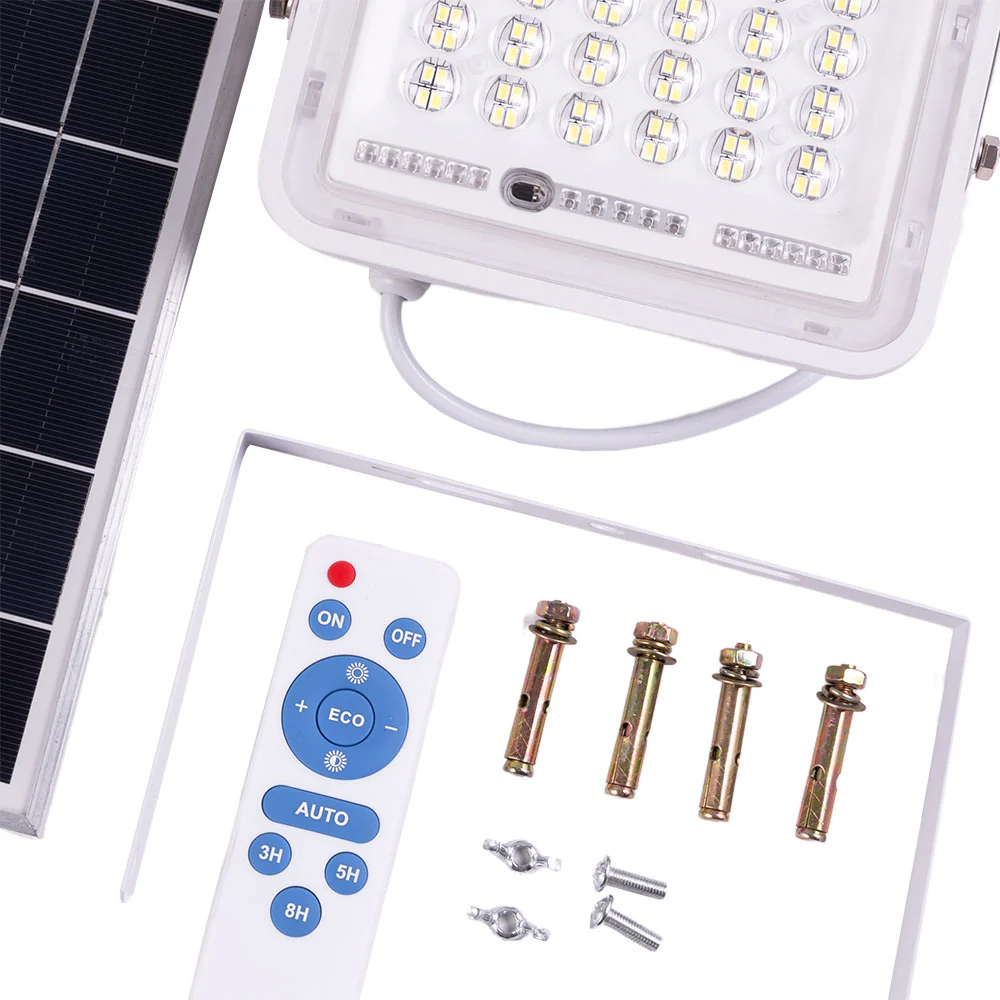 Proyector LED Solar 30W 6500K Panel: 6V/6W Batería: 3,2V/3000MaH Control Remoto  [HO-SOLARFL-30W-02] - Image 6