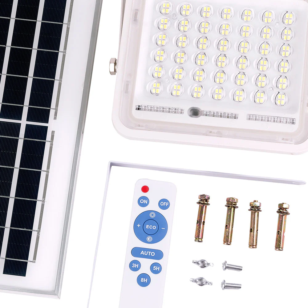 Proyector LED Solar 40W 6500K Panel: 6V/8W Batería: 3,2V/5000MaH Control Remoto  [HO-SOLARFL-40W-02] - Image 6