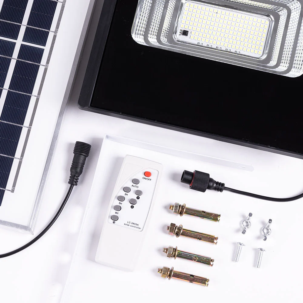 Proyector LED solar 65W 6500K Panel: Bateria 6V/8W: Control remoto 3,2V/5000MaH - Image 6