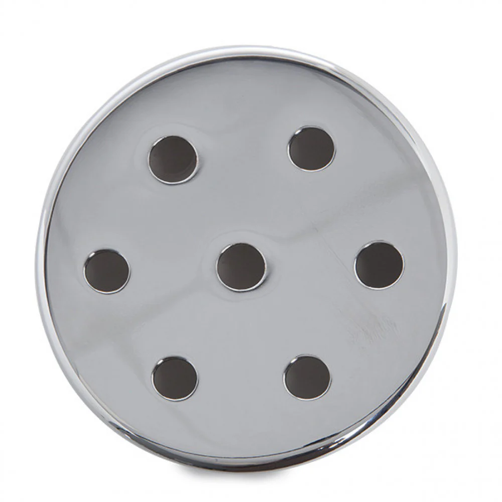 Rosetón Metálico Plateado Ø 100Mm - 7 Agujeros [AM-AR092 - Image 2