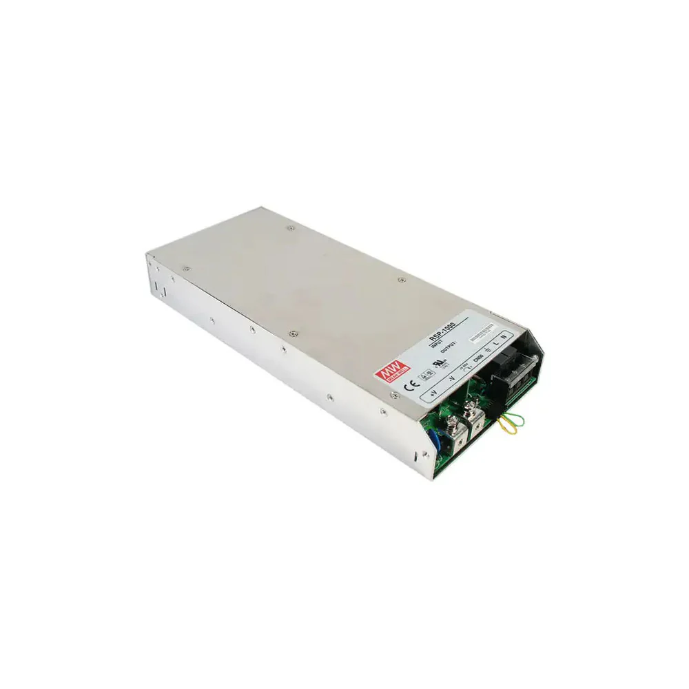 RSP-1000-27  Transformador MEANWELL Entrada 90-264VAC Salida 27VDC 37A 999W PFC Paralelo Aislamiento 3000 VAC