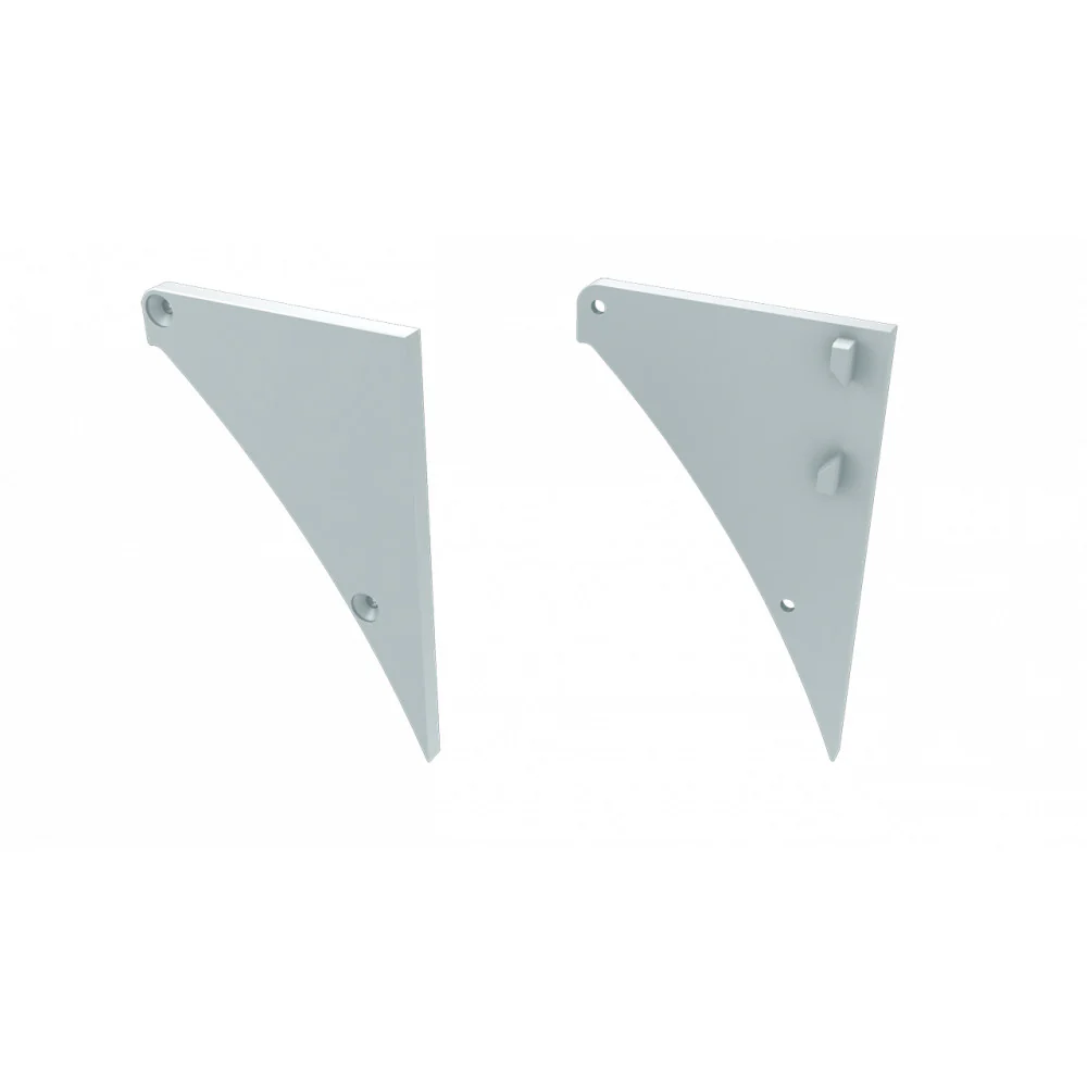Tapón Final Perfíl Tipo CONVA - Aluminio - Blanco - Izquierda - Image 2