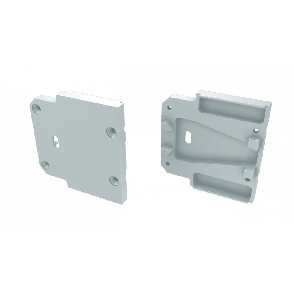 Tapón Final Perfíl Tipo DOPIO - Aluminio - Blanco - Image 2