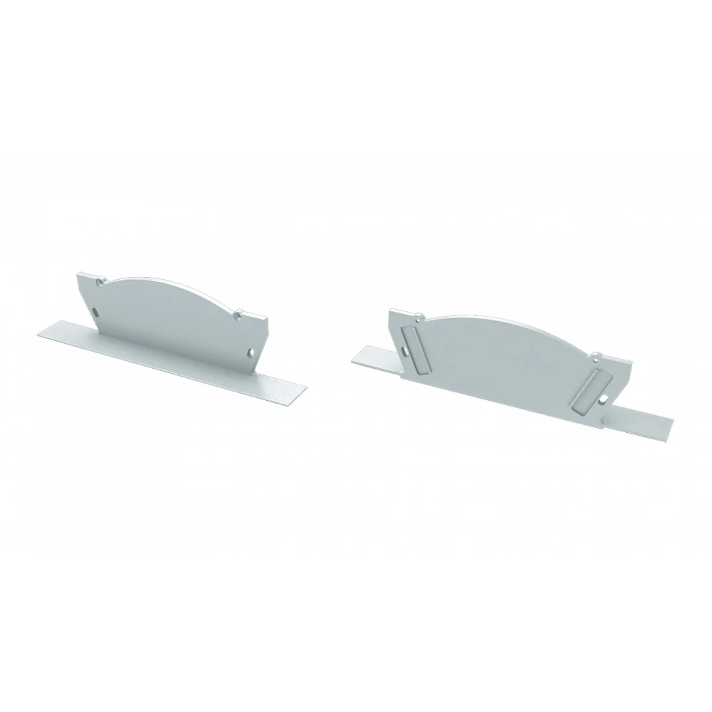 Tapón Final Perfíl Tipo VEDA - Aluminio - Blanco - Con Agujero