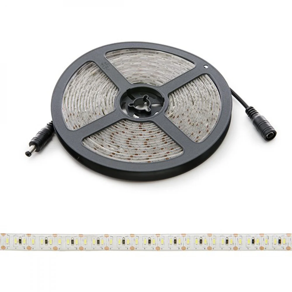 Tira de 204 LEDs/M 60W 5.000Lm CRI85 6000ºK SMD3014 12VDC IP65 x5M 40.000H [CA-3014-204-12W-IP65-CW]-Blanco Frío - Image 2