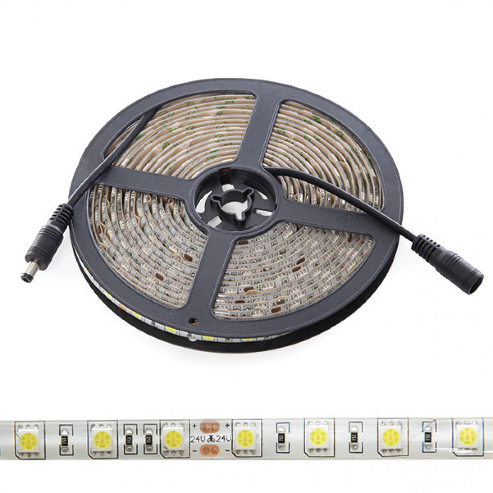 Tira de 300 LEDs 60W 7.000Lm CRI85 6000ºK SMD5050 24VDC IP65 x5M 40.000H  [CA-5050-60-24-IP65-CW] - Image 2