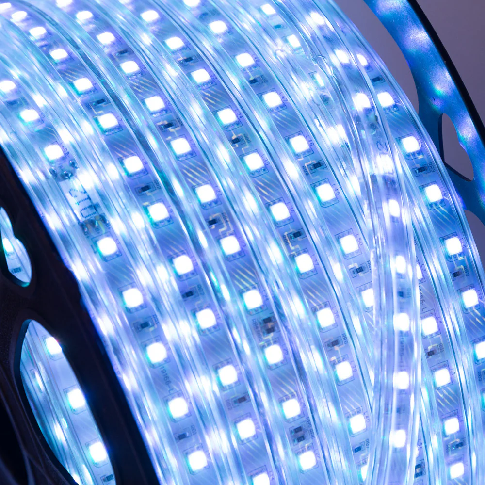 Tira de 60 LEDs/M 10W SMD5050 220VAC IP65 RGB x1M 40.000H   [HO-220-60-50-RGB] - Image 2