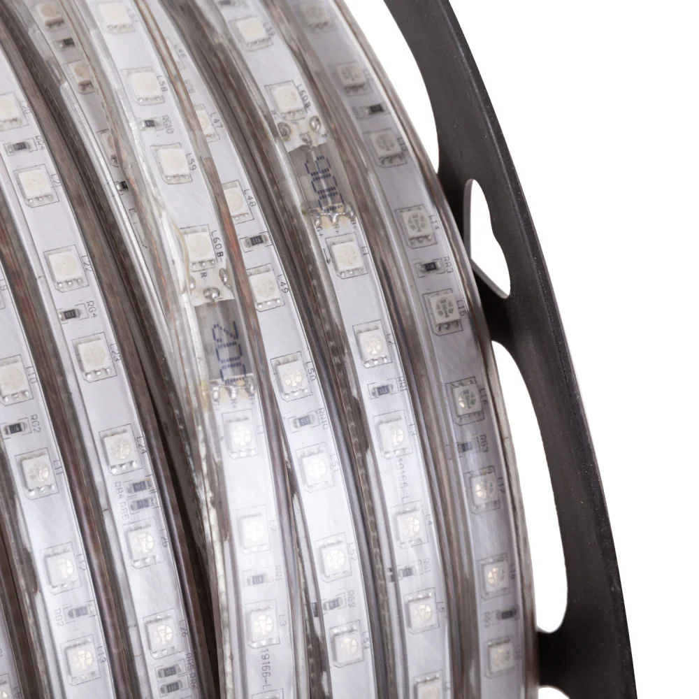 Tira de 60 LEDs/M 10W SMD5050 220VAC IP65 RGB x1M 40.000H   [HO-220-60-50-RGB] - Image 4