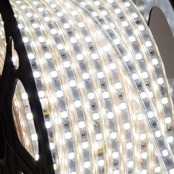 Tira de 60 LEDs/M 480W 24.000Lm 6000ºK SMD3528 220VAC IP65 x100M 40.000H  [HO-2203528-60-100MCW] - Image 2