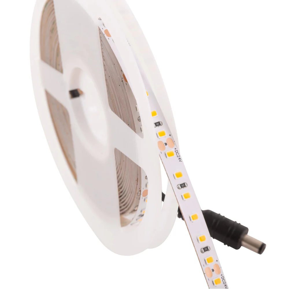 Tira de 600 LEDs 60W 7.000Lm CRI85 3000ºK SMD2835 24VDC Blanco 40.000H  [CA-2835-600-24-EXWW] - Image 4