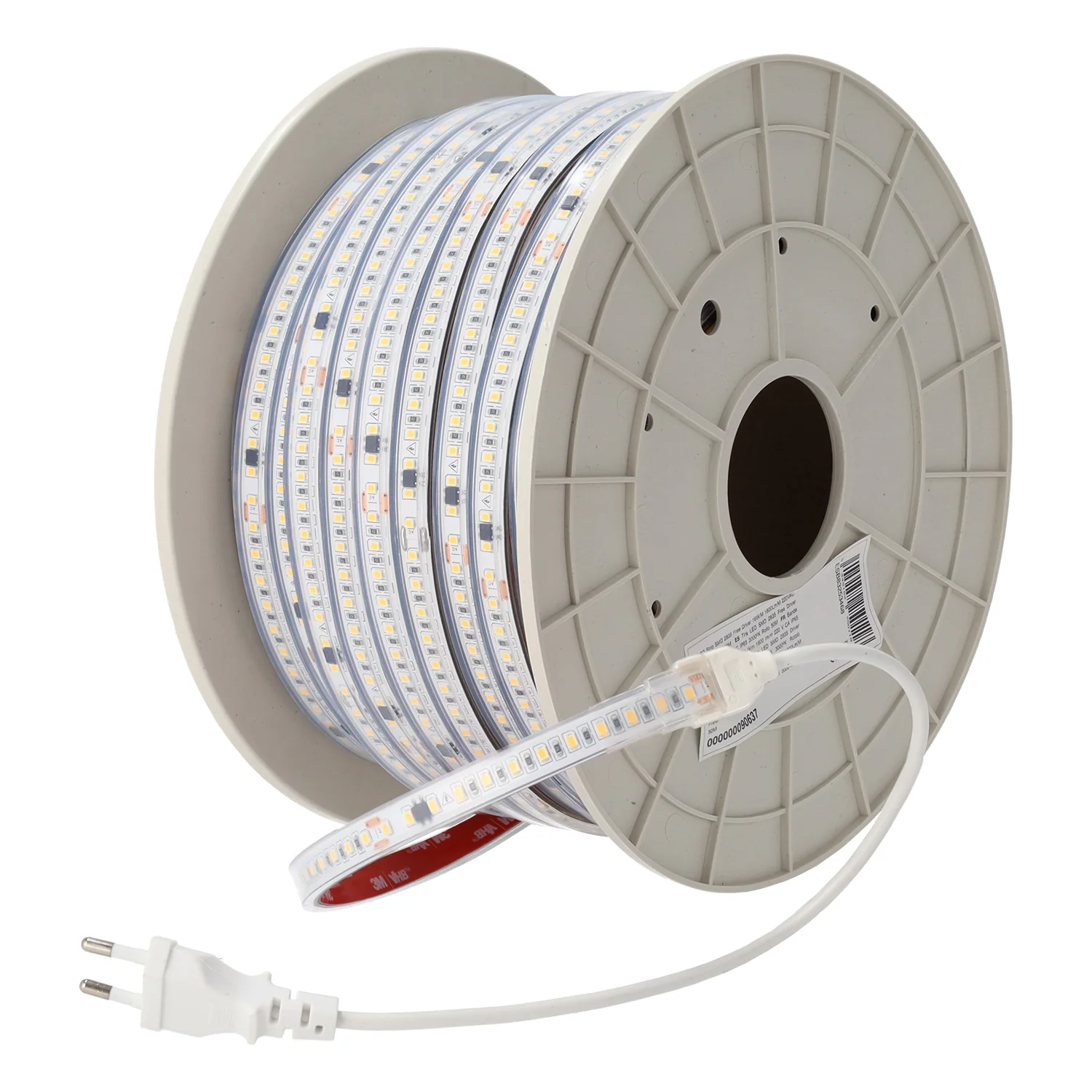 Tira LED SMD 2835 Free Driver 16W/M 1600Lm/M 220VAC IP65 6000ºK Rollo 50M
