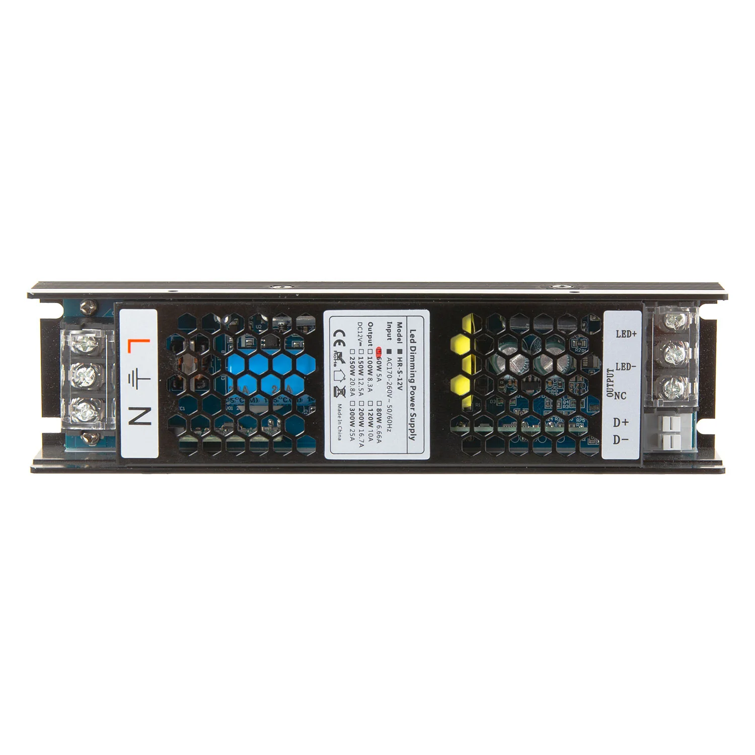 Transformador LED Regulable 0-10V 170-260V 12V 5A 60W IP20 [CP-HRS-60-12] - Image 3