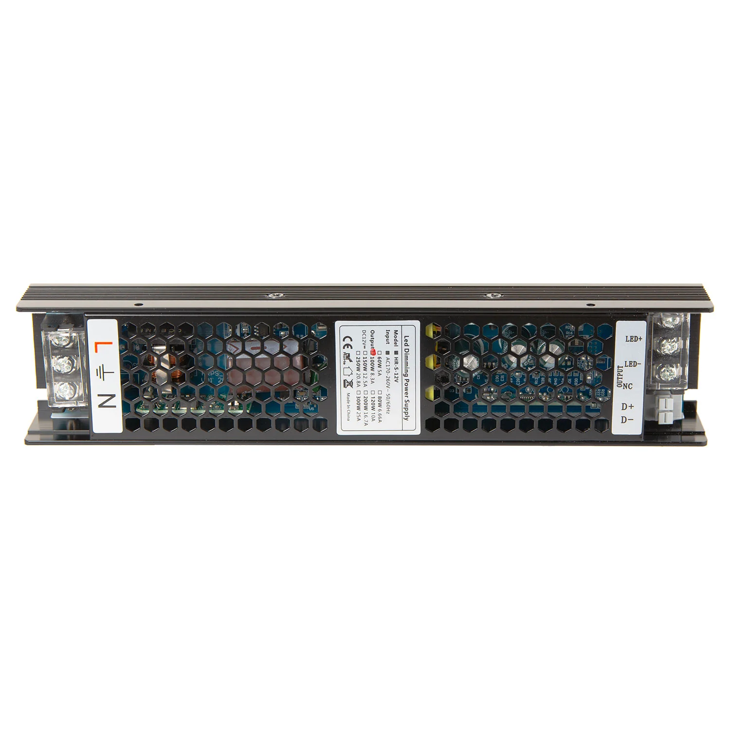Transformador LED Regulable 0-10V 170-260V 12V 8.3A 100W IP20 [CP-HRS-100-12] - Image 3