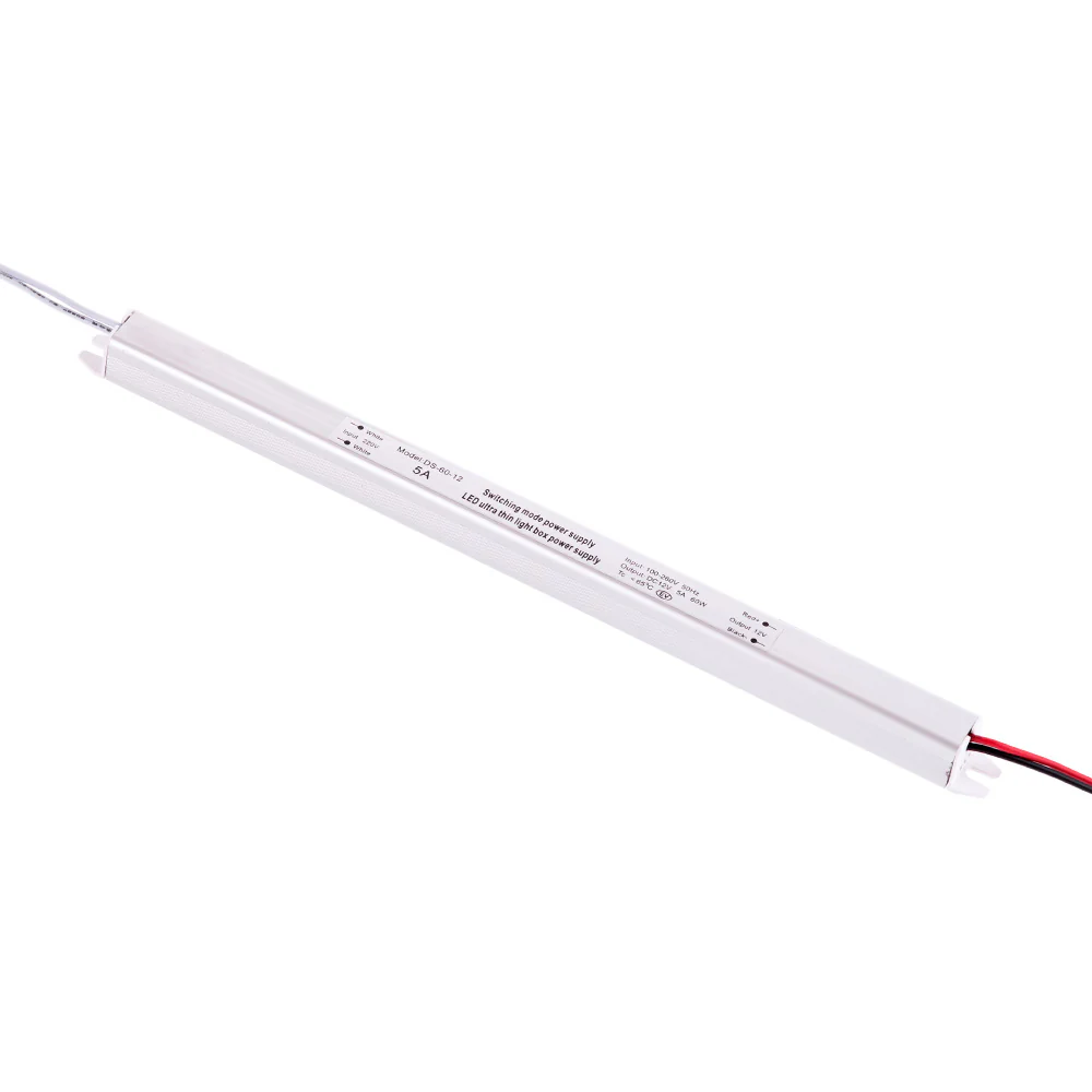 Transformador LED Ultrafina  60W 12VDC_110V-220V/AC IP20  [CP-60-12_220 IP21]