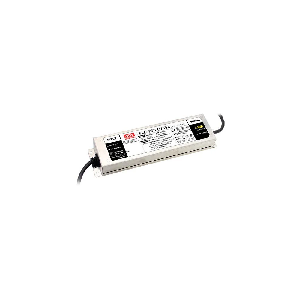 XLG-200-L-AB IP67 Driver MEANWELL Potencia Constante Entrada:100-305VAC Salida:142-285VDC Corriente 700-1050mA 200W  Potenciomet